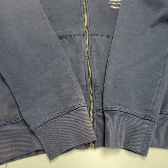 Hurely Hoodie Sweatshirt Mens Medium Navy Blue Full Zip Surf Skate - Picture 7 of 14
